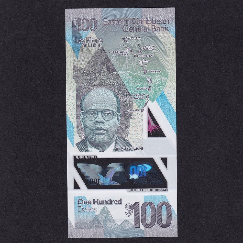 East Caribbean, new $100 polymer, UNC