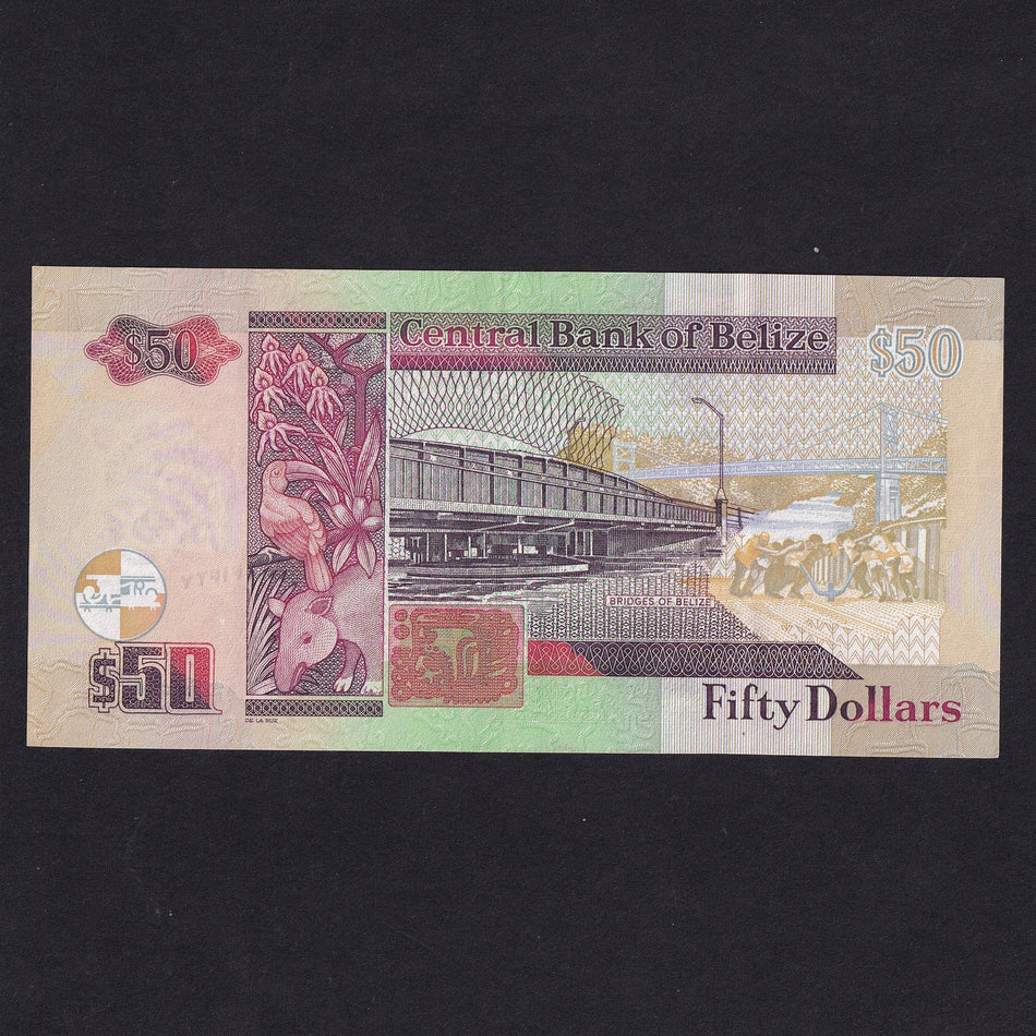 Belize (P70b) $50, 2006, DD452183, UNC