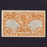 Denmark (P21a) 10 Kroner, 1913, A.1231017, VF