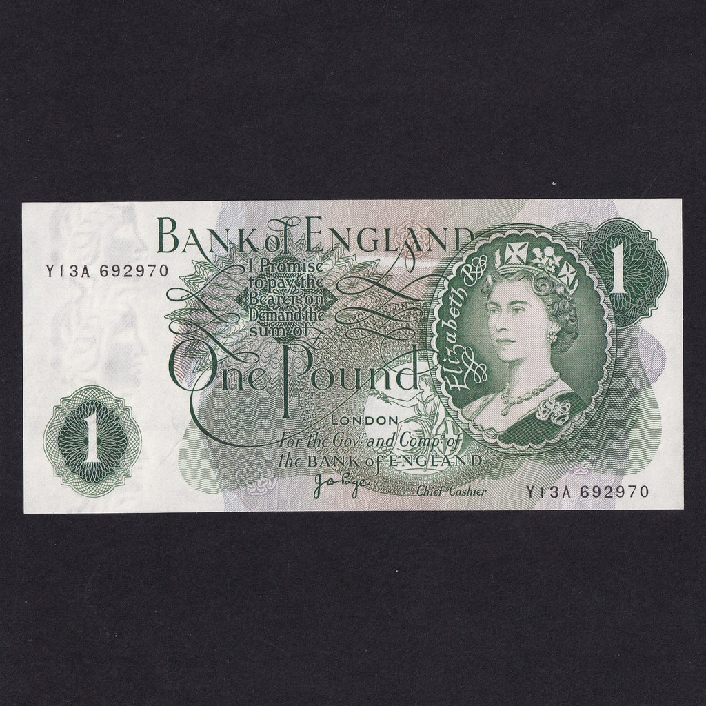 Bank of England (B320) Page, £1, EF