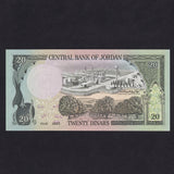 Jordan (P21b) 20 Dinar, King Hussein, brown, signature 17, UNC