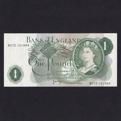 Bank of England (B322) Page, £1, BU72, UNC