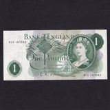 Bank of England (B282) O'Brien, £1, 91U, Good EF