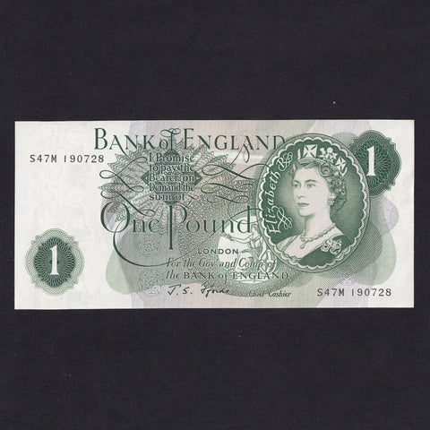 Bank of England (B306) Fforde, £1 replacement, S47M, Good EF