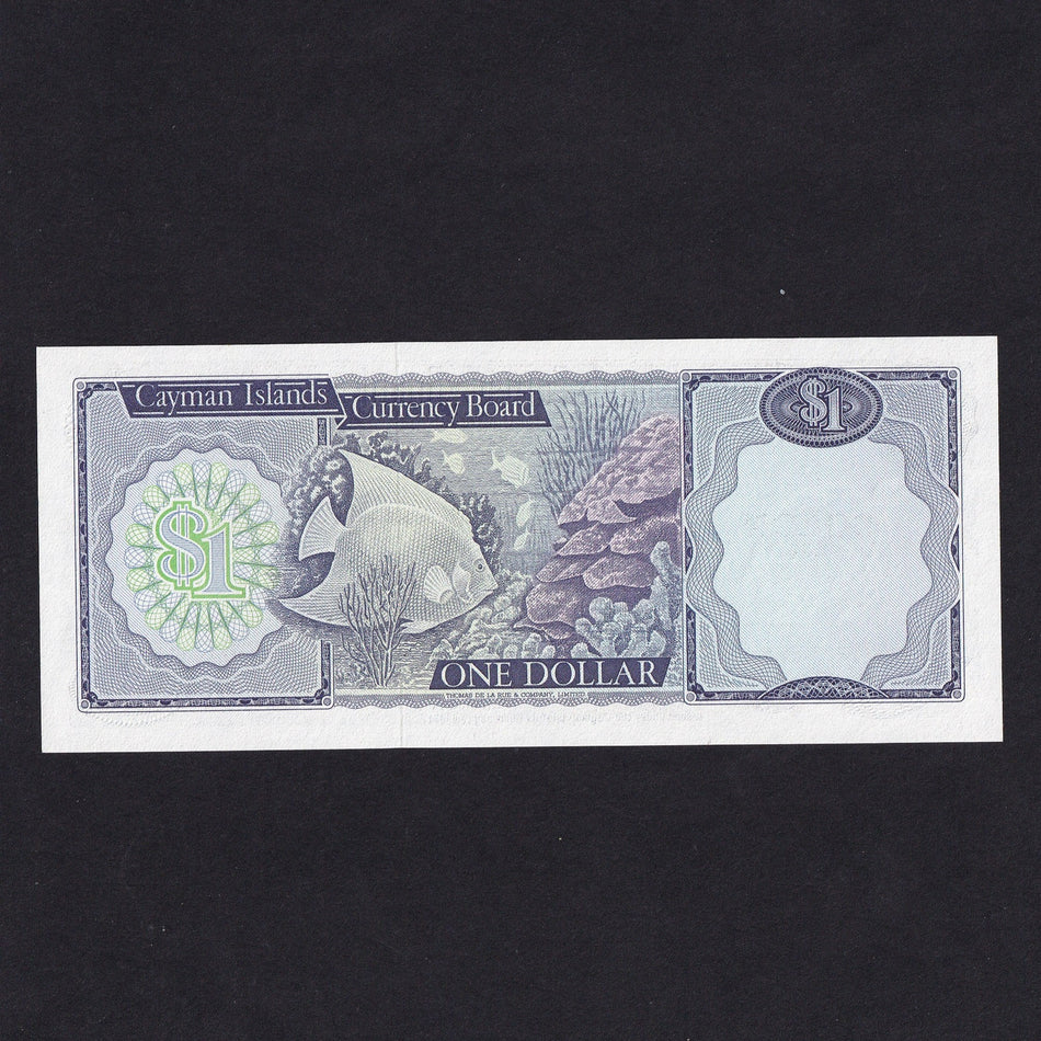 Cayman Islands (P.5c) $1, QEII, issued under the Cayman Islands Currency Law 1974, A/4, Jefferson signature, UNC