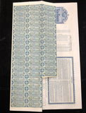 Ukraine, New Russia Company Ltd., £100 bond, 1910, large format, ornate border, blue & black, Waterlow, with coupons. Registered 1869 by Welshman John Hughes, to operate heavy industries, the town which grew around the factories was Hughesovka (Donetsk)