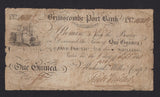 Provincial - Brimscombe Port Bank, One Guinea, 1818, Outing 298, some holes, otherwise VG
