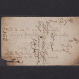 Child & Co., Sir Robert Child, Bill of Exchange, 19th May 1720, payable to William Shaw for £20 and addressed to a Mr Chauvett at The Kings Arms in Covent Garden, Poor