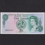 Isle of Man (P38) £1, QEII, Bradvek plastic, UNC