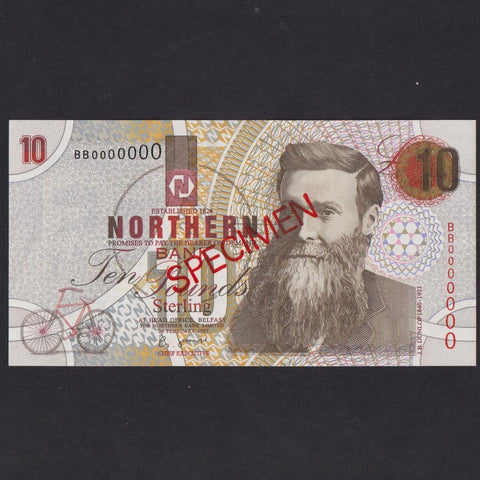 Northern Ireland (P198aS) Northern Bank, £10 specimen, 24th February 1997, BB000000, UNC
