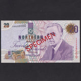 Northern Ireland (P199aS) Northern Bank, £20 specimen, 24th February 1997, CA000000, UNC