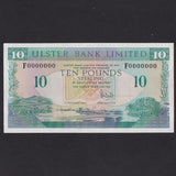 Northern Ireland (P332s) £10 specimen, 1st December 1990, Ulster Bank Limited,  F000000, Good EF