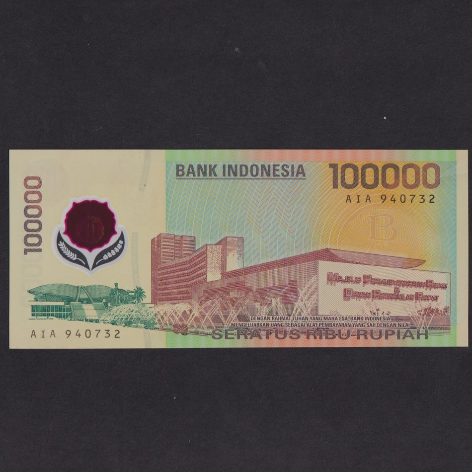 Indonesia (P140) 100000 Rupiah polymer, 1999, UNC