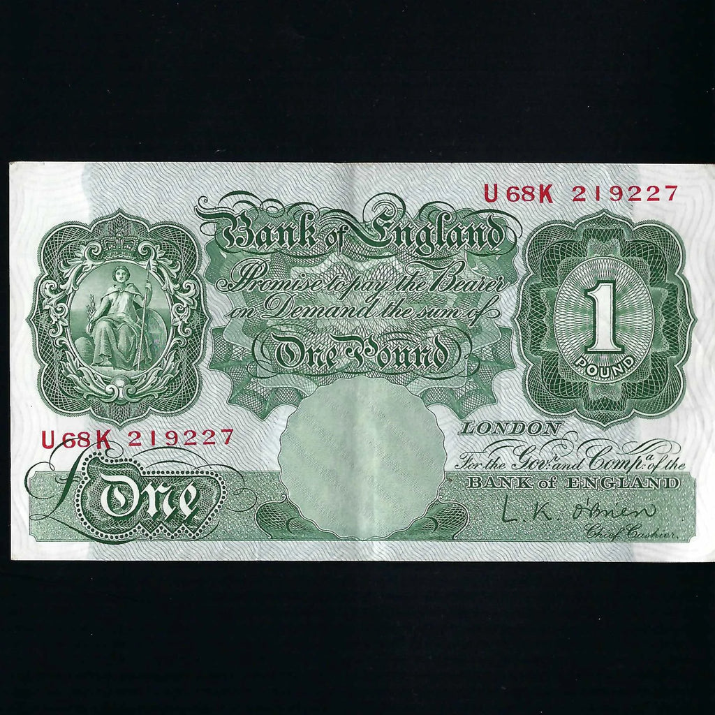 Bank of England (B273) O'Brien, £1, Good VF