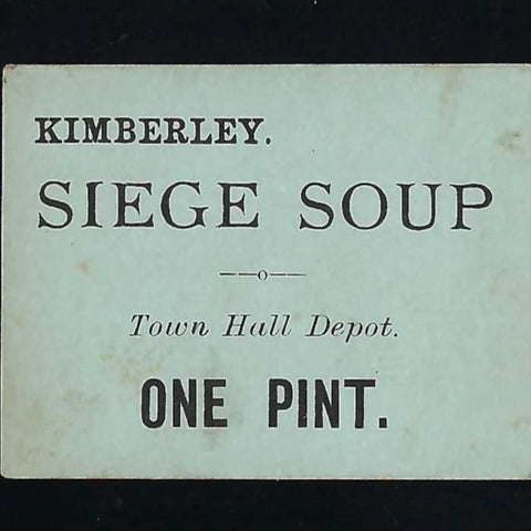 South Africa, Siege of Kimberly, One Pint Siege Soup, green, Ineson 300, type 1, extremely rare, A/VF