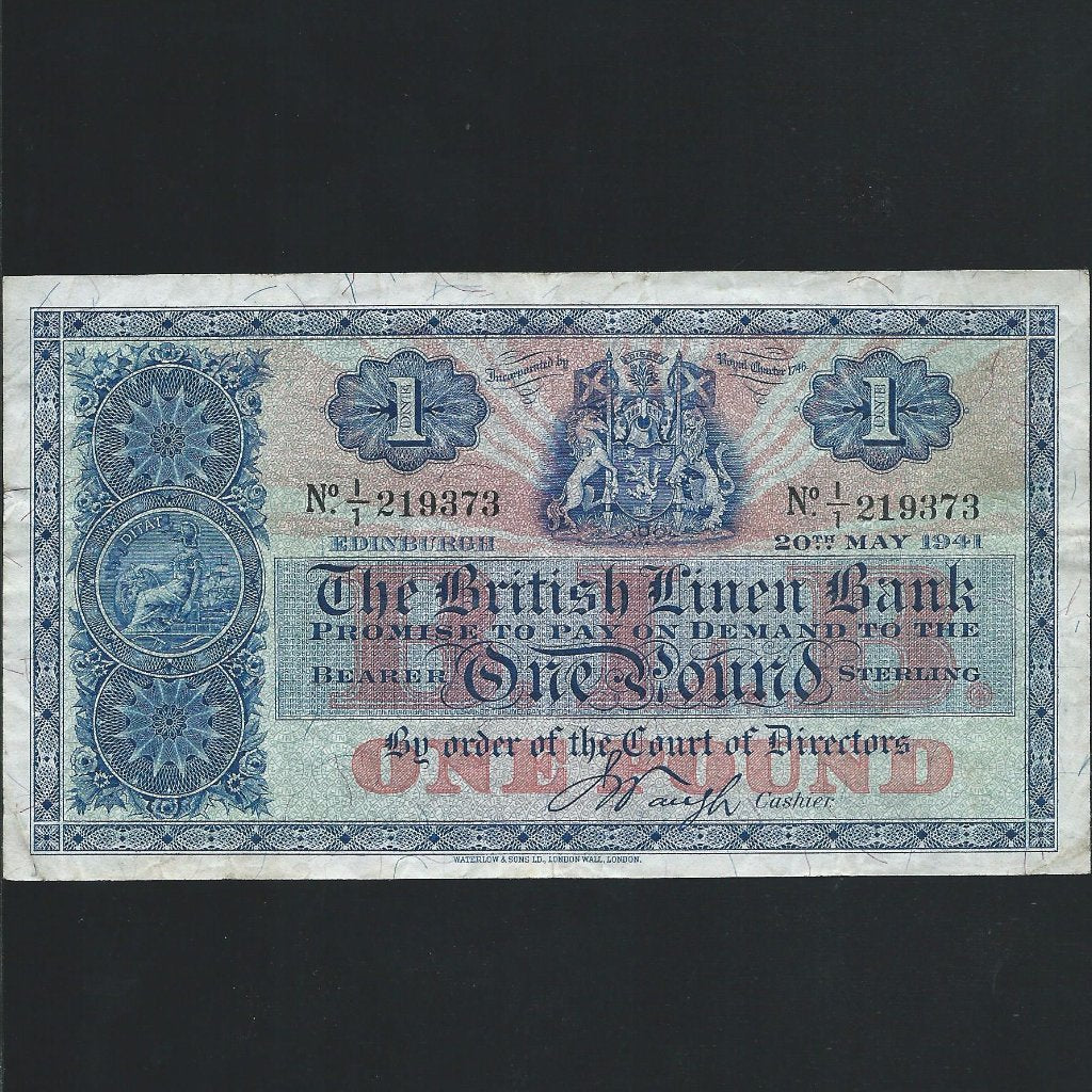 Scotland (P157b) £1, 20th May 1941, Good Fine