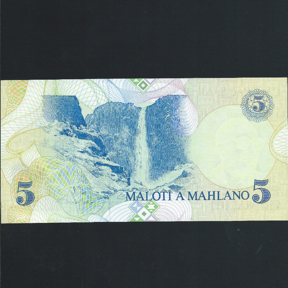 Lesotho (P10) 5 Maloti, 1989, UNC