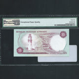 Bermuda (P29c) $5, 1st January 1986, QEII, Chairman/ General Manager, A/2 200013, note 13 of the signature type, UNC