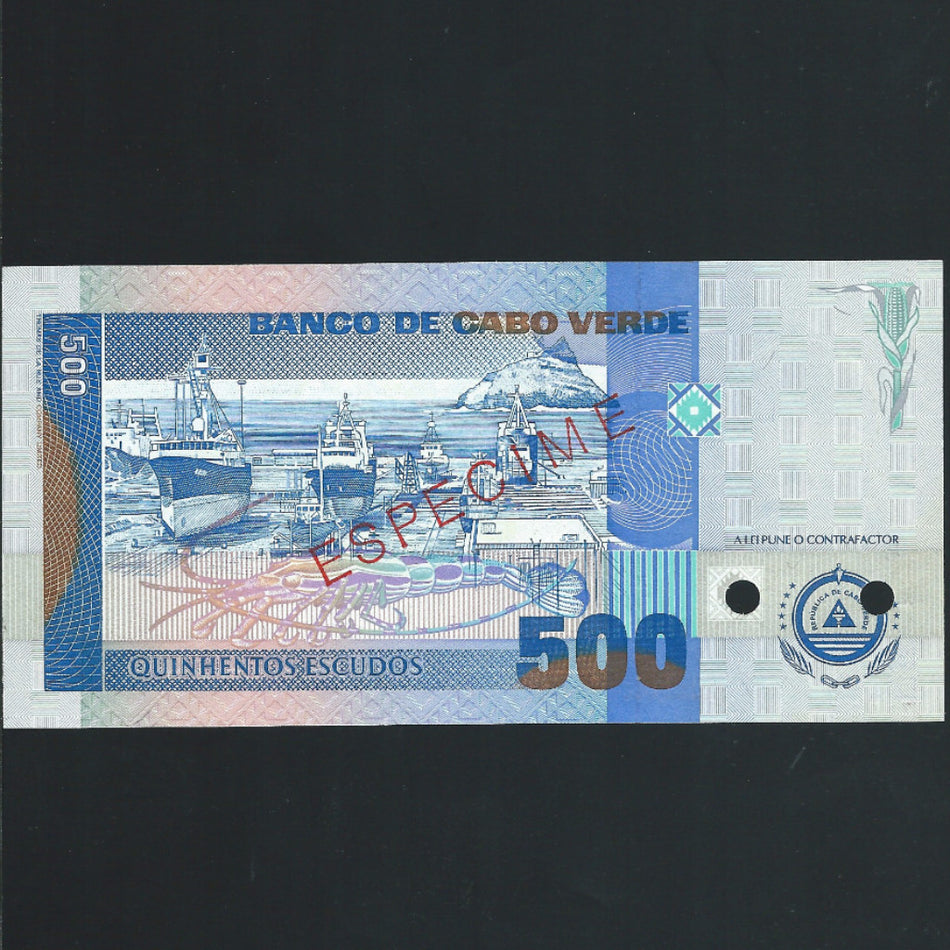 Cape Verde (P64s1) 500 Escudos specimen, 1992, UNC