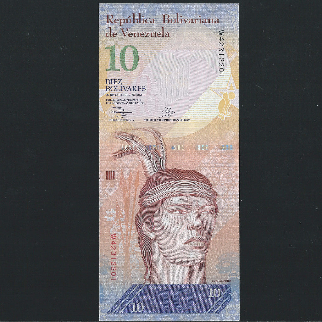 Venezuela (P90d) 10 Bolivares, 2013, UNC