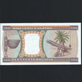 Mauritania (P5a) 200 Ouguyia, 28th November 1974, signature 1, UNC