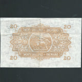 East Africa (P30) 20 Shillings proof note, KGVI, printing smudges, EF