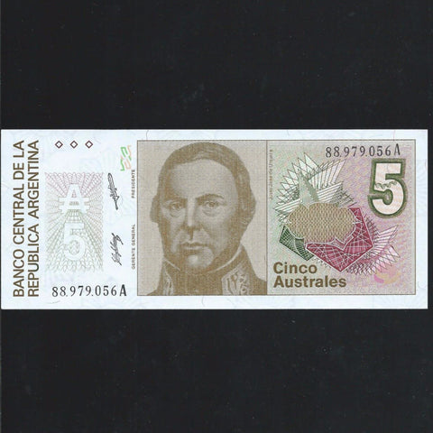 P.324b Argentina 5 Peso, signature title C, UNC - Colin Narbeth & Son Ltd. - 1