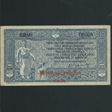 Yugoslavia (P.17) 40 Kronen on 10 Dinara, 1919, Good EF