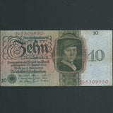 Germany (P175) 10 Reichsmark, 1924, B.5309950, Fine