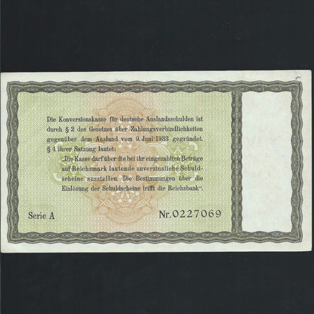 P.199 Germany 5 Reichsmark Nazi (1933) conversion bond NOT CANCELLED, UNC - Colin Narbeth & Son Ltd. - 2