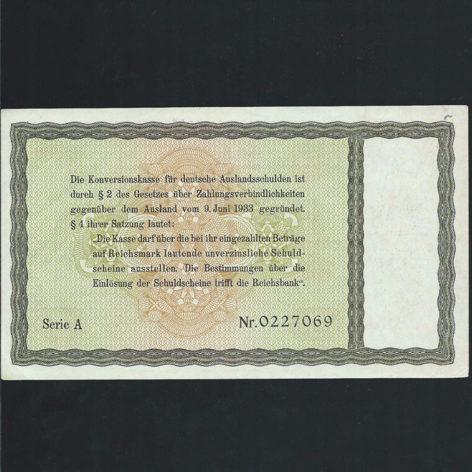 P.199 Germany 5 Reichsmark Nazi (1933) conversion bond NOT CANCELLED, UNC - Colin Narbeth & Son Ltd. - 2