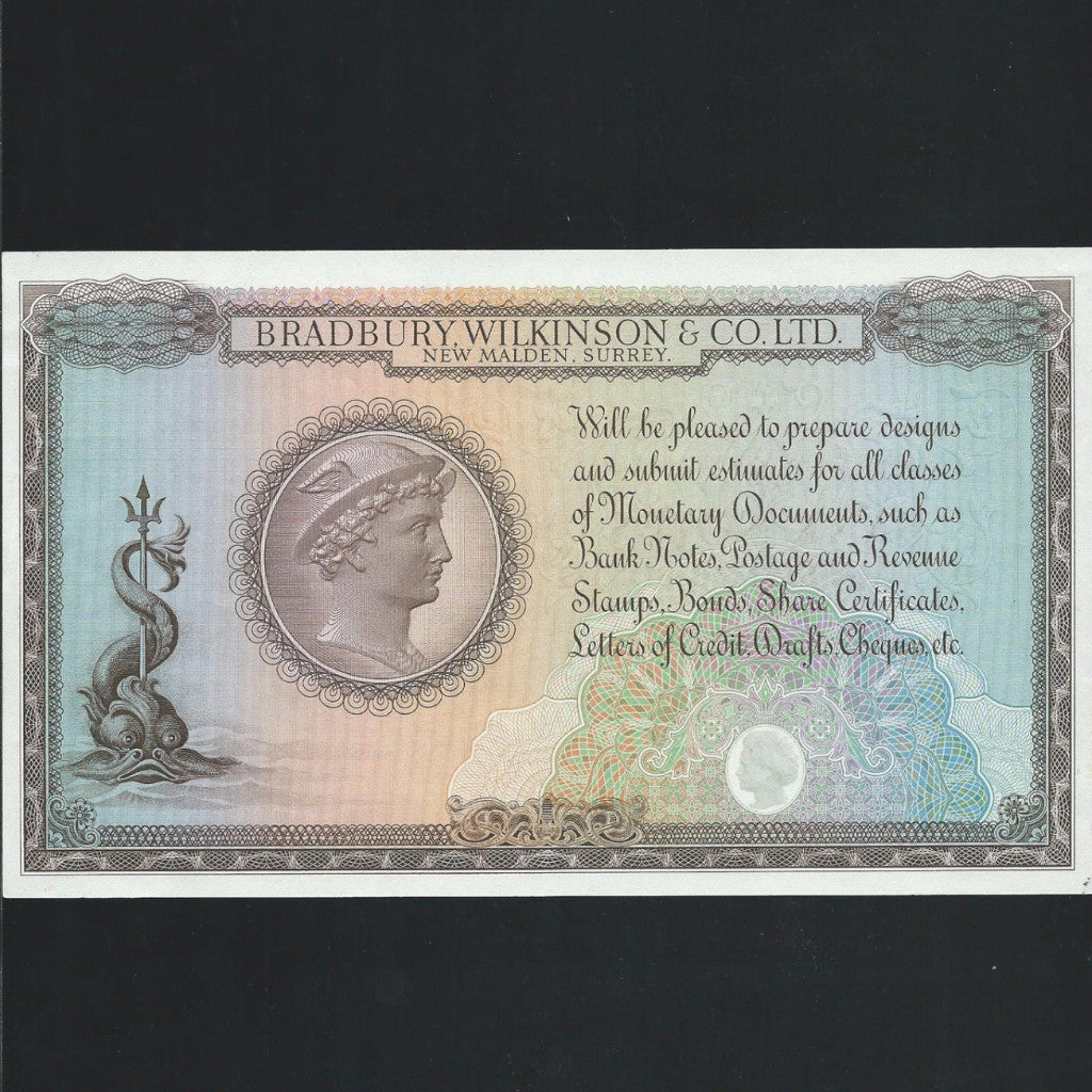 Promotional - Bradbury (1954) Nelson, red/ brown with Mercury on reverse, Good EF - Colin Narbeth & Son Ltd. - 2