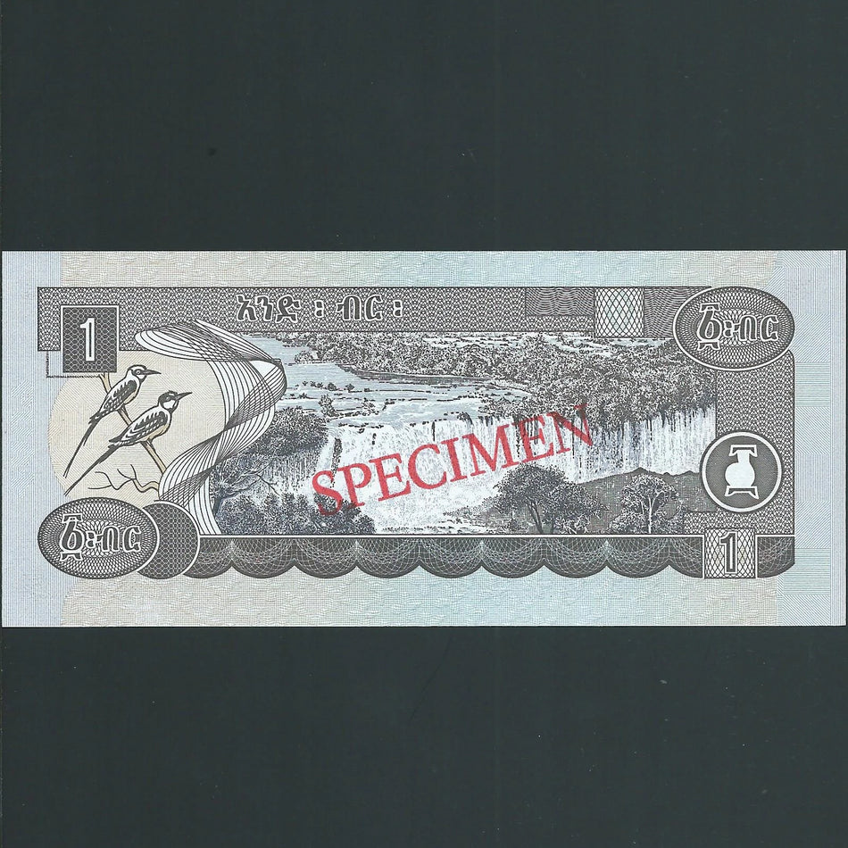 Ethiopia (P46a) 1 Birr specimen, 1989/1997, without serial, UNC