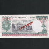 Rwanda (P28) 5000 Francs specimen, 1998, A000000, UNC