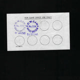 POW Camps in UK for Axis, 3 Pence, Wapley Camp nr Yate (date stamp to 11.11.1945) Campbell 5015c, EF