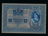 Austria (P.59a) 1000 Kronen, 1919 (dated 1902), EF