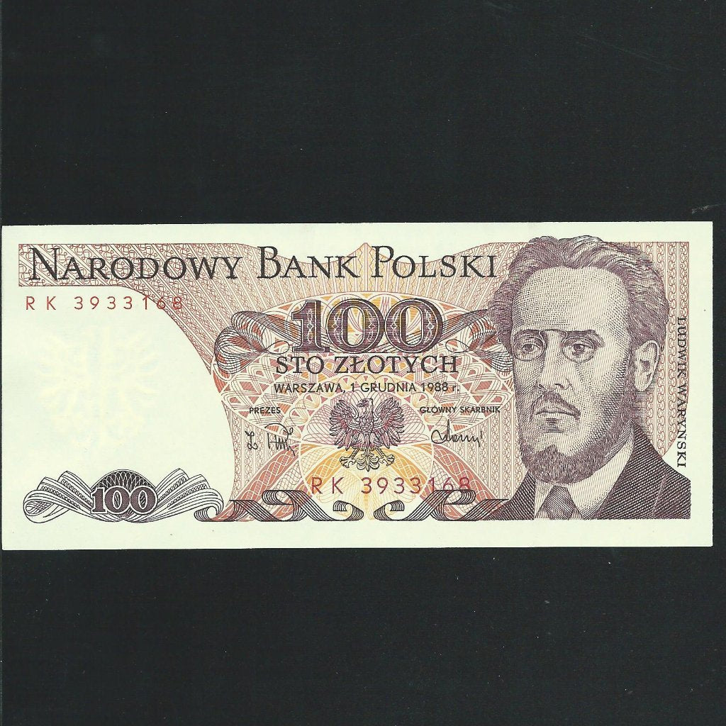 Poland (P143c) 100 Zlotych, 1988, UNC