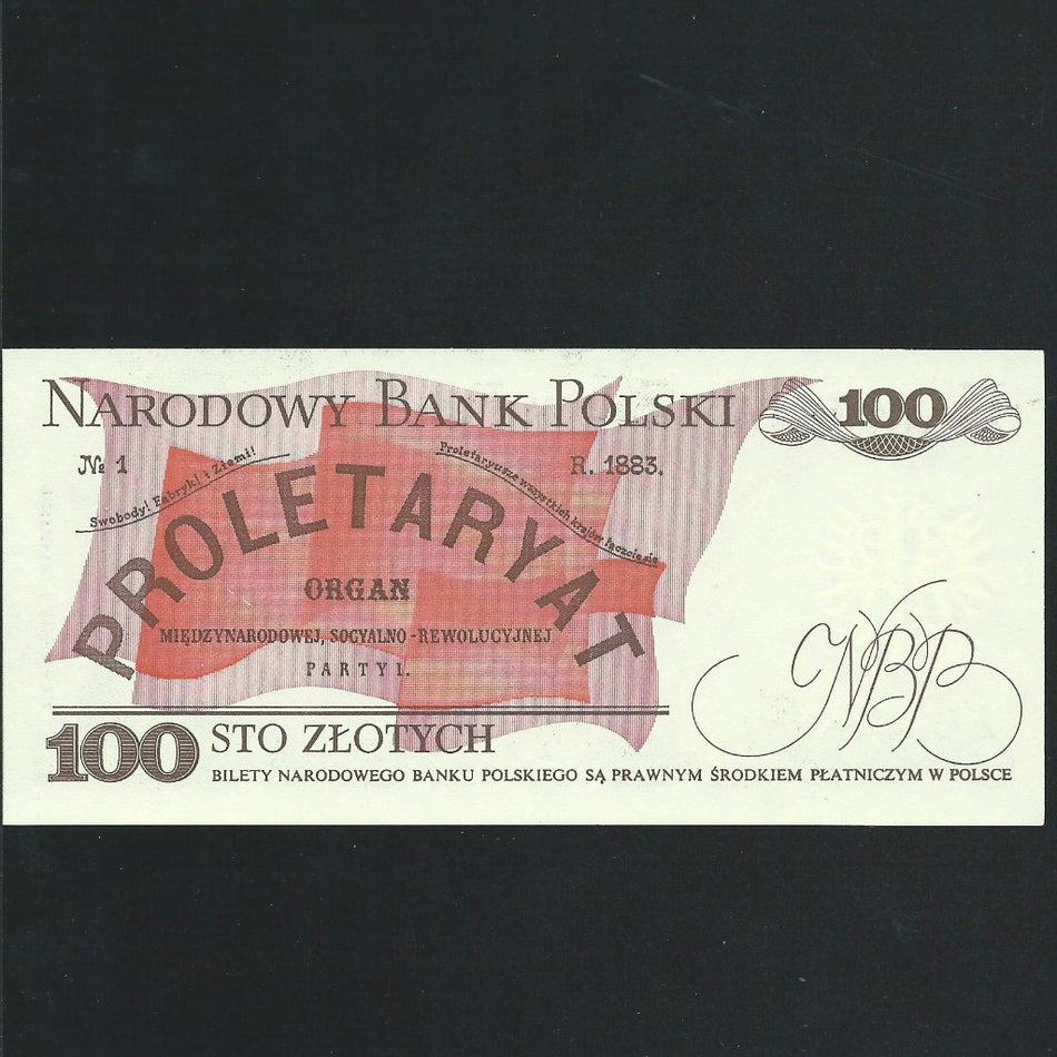 Poland (P143c) 100 Zlotych, 1988, UNC