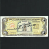 Dominican Republic (P133) 20 Pesos Oro specimen, 1990, Harrisons, UNC